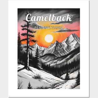 Camelback ski Pennsylvania usa Posters and Art